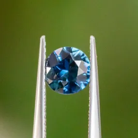 1.03CT ROUND NIGERIAN SAPPHIRE, DEEP OCEAN BLUE, 6.15X3.81MM, UNTREATED