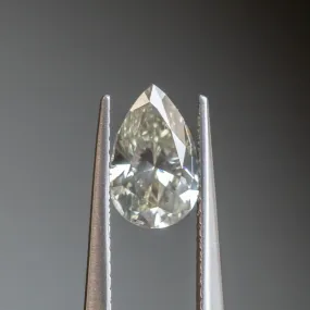 1.50CT PEAR GREY DIAMOND, 9.43X5.96X4.01MM