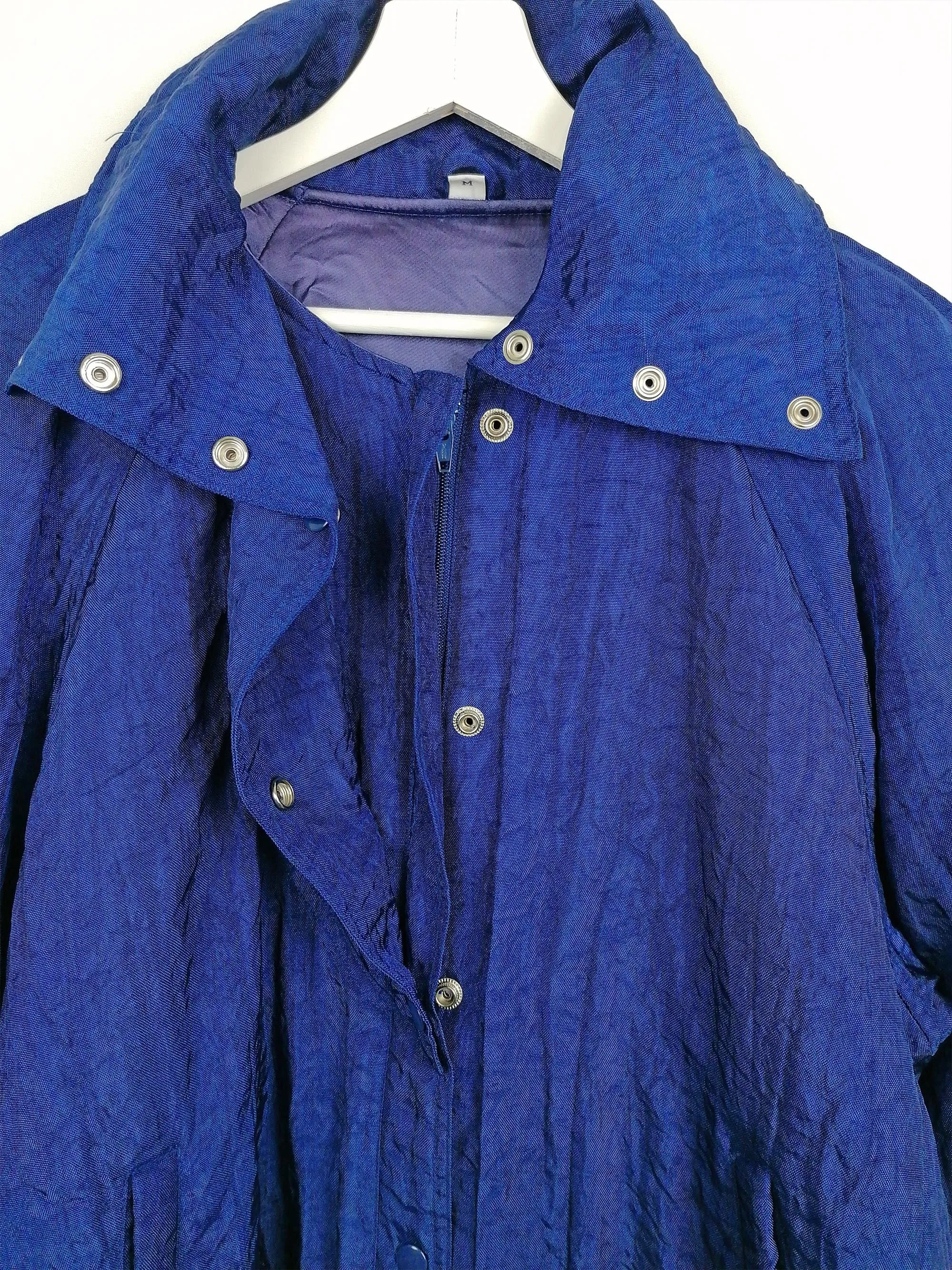 80's Oversized Puffy Jacket Electric Blue - size M