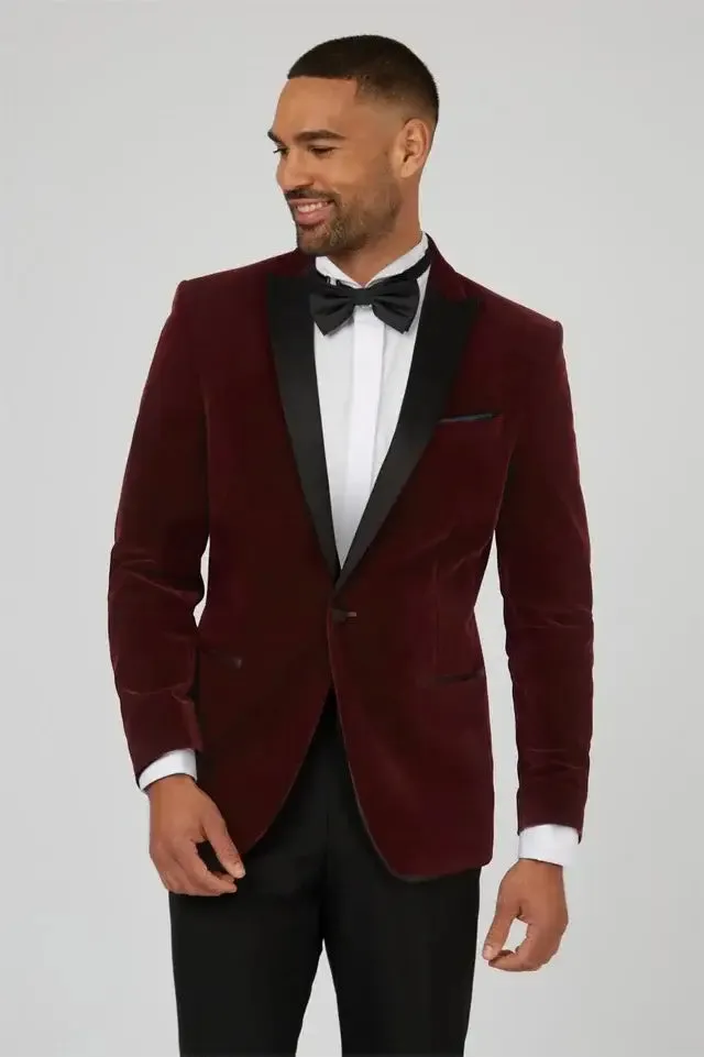 Antique Rogue Burgundy Velvet Dresswear Jacket