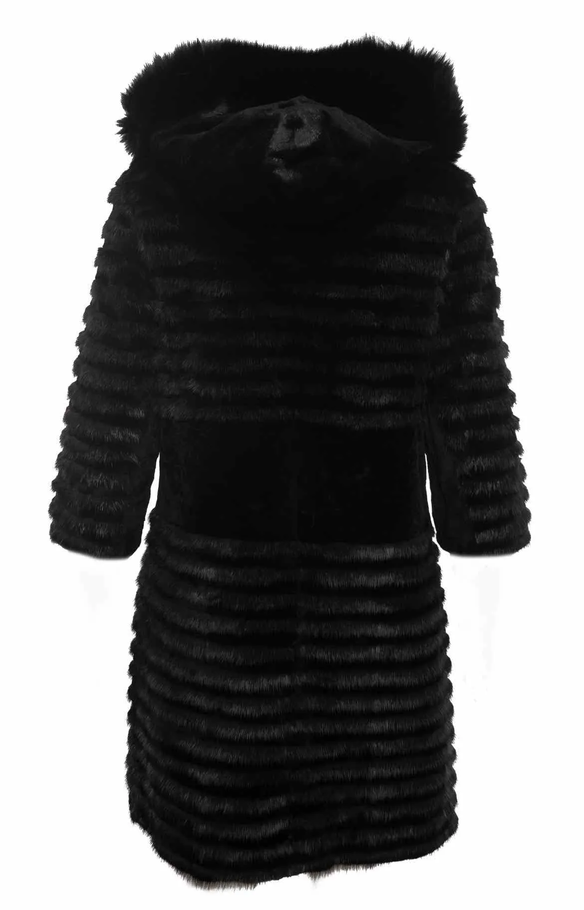 Aquarius Hooded Fur Jacket