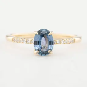 Audrey Ring - 1.25ct Blue Montana Sapphire (One of a kind)