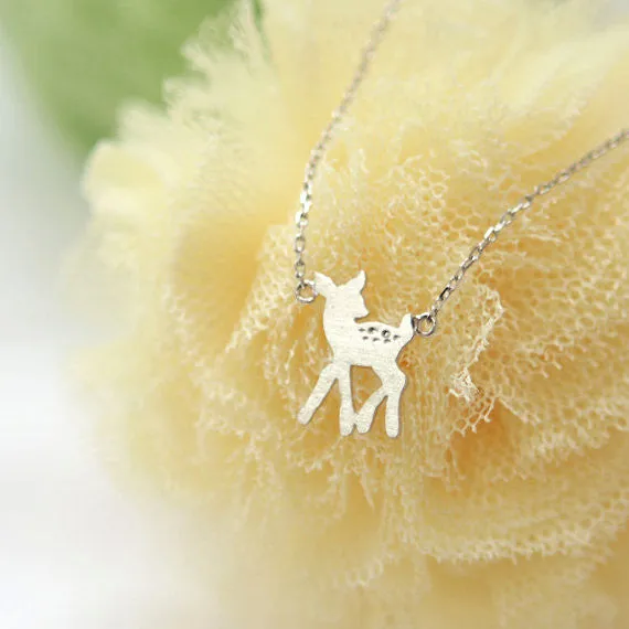 Bambi Baby Deer Necklace