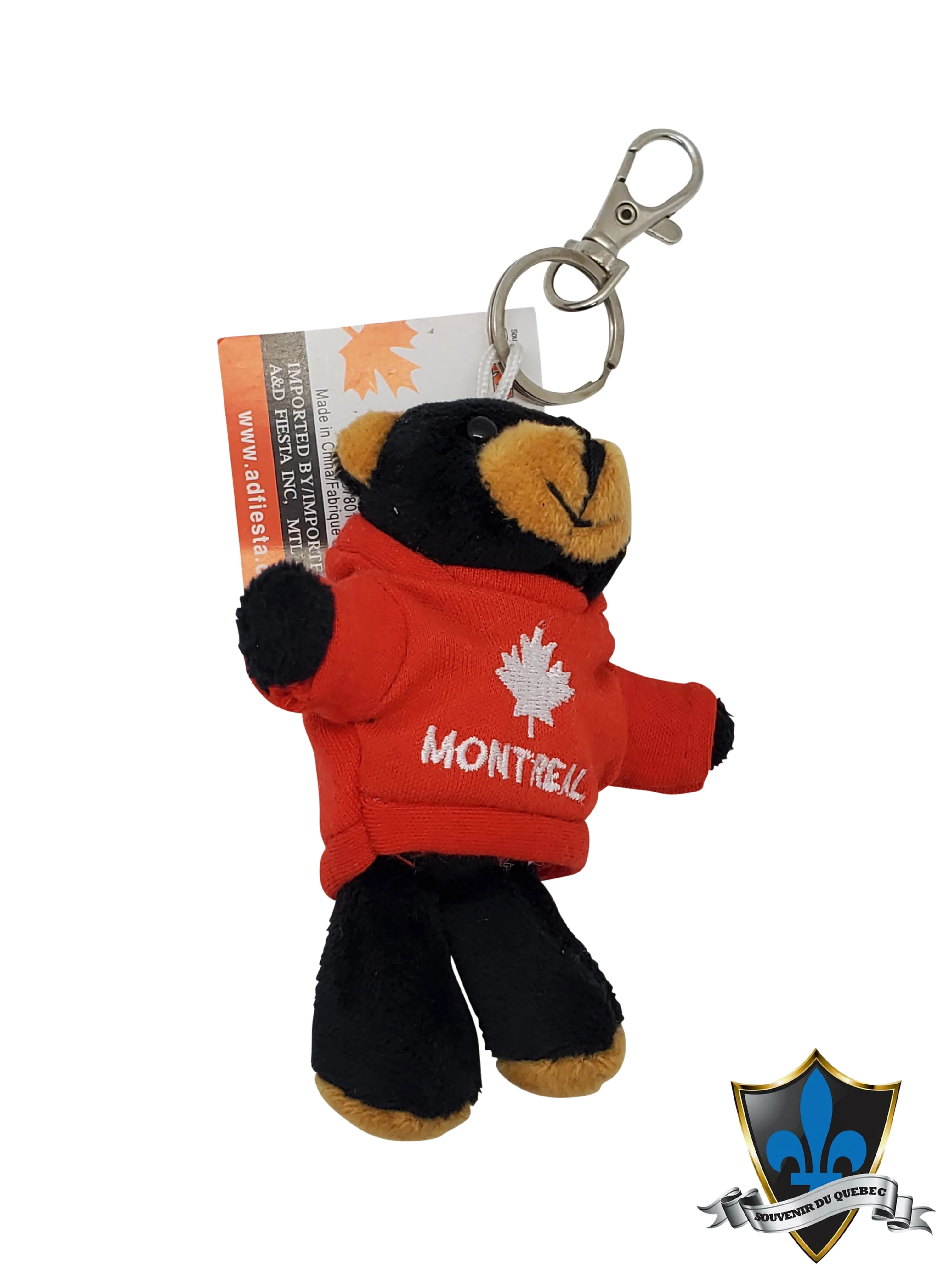 Black Bear keychain with Montreal jacket.