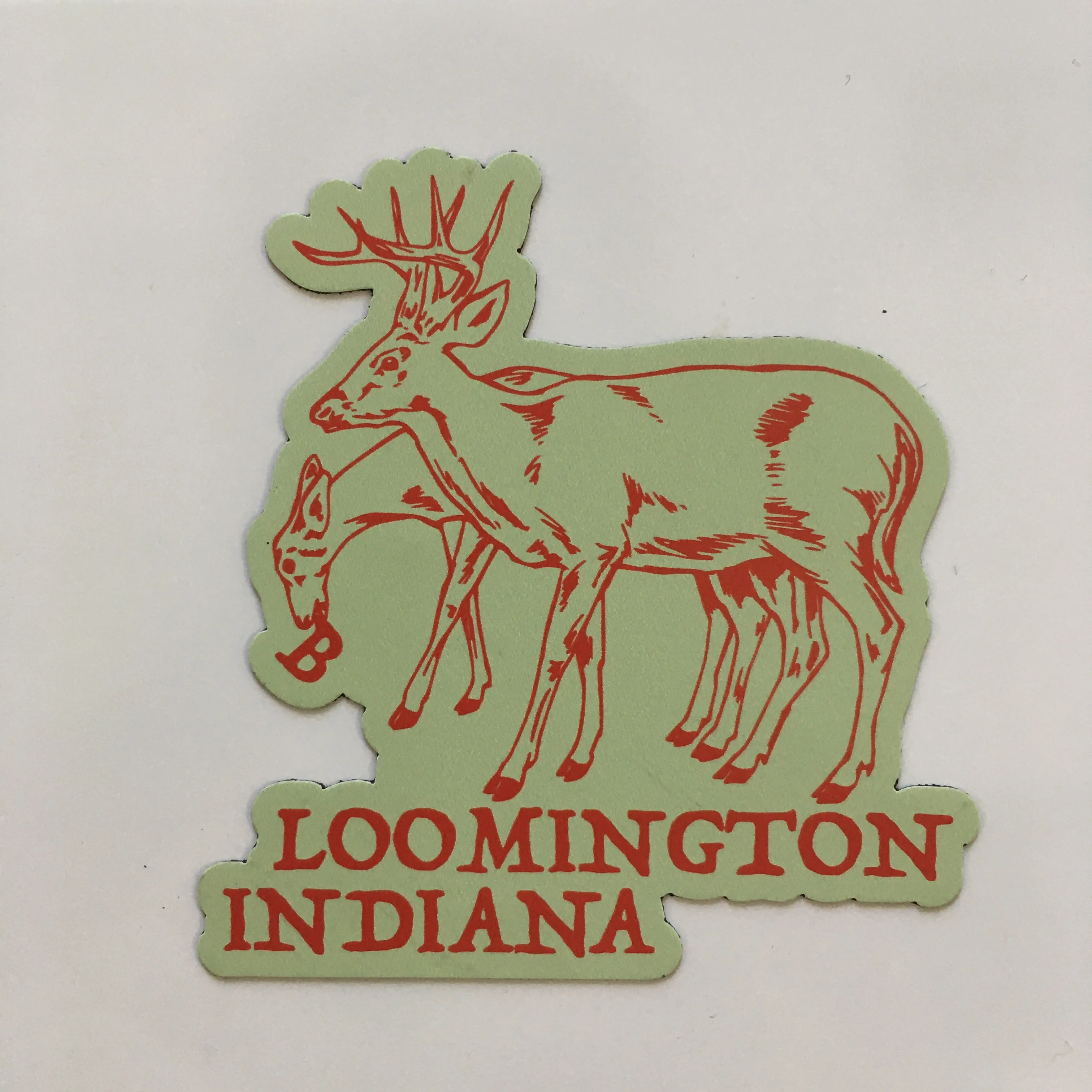 Bloomington Indiana Deer Magnet