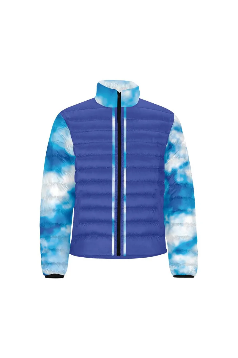 Blue Sky Unisex Stand Collar Padded Jacket