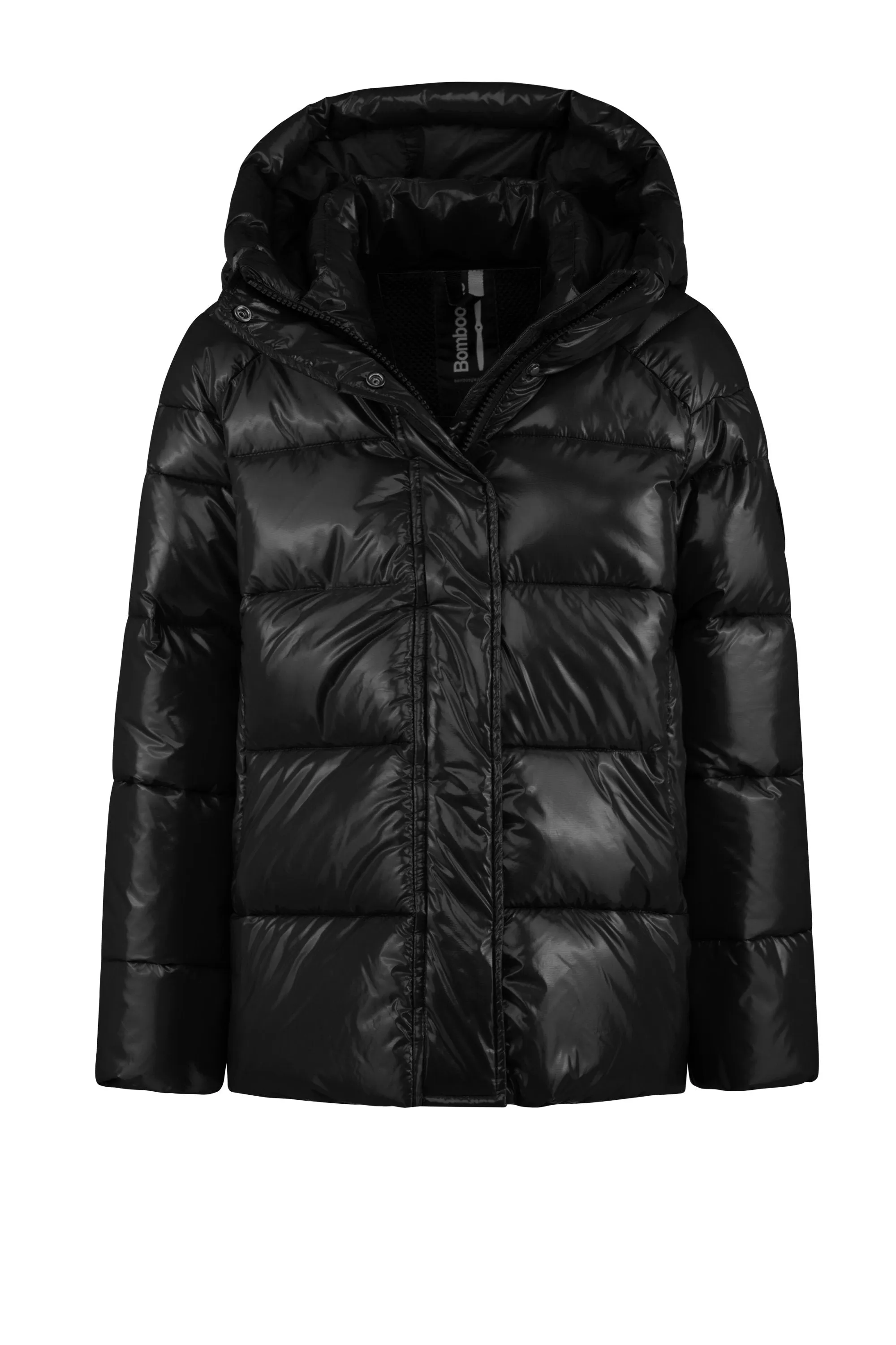 Bomboogie Girl's down jacket with raglan sleeves and hood GG7578TCRT90 black