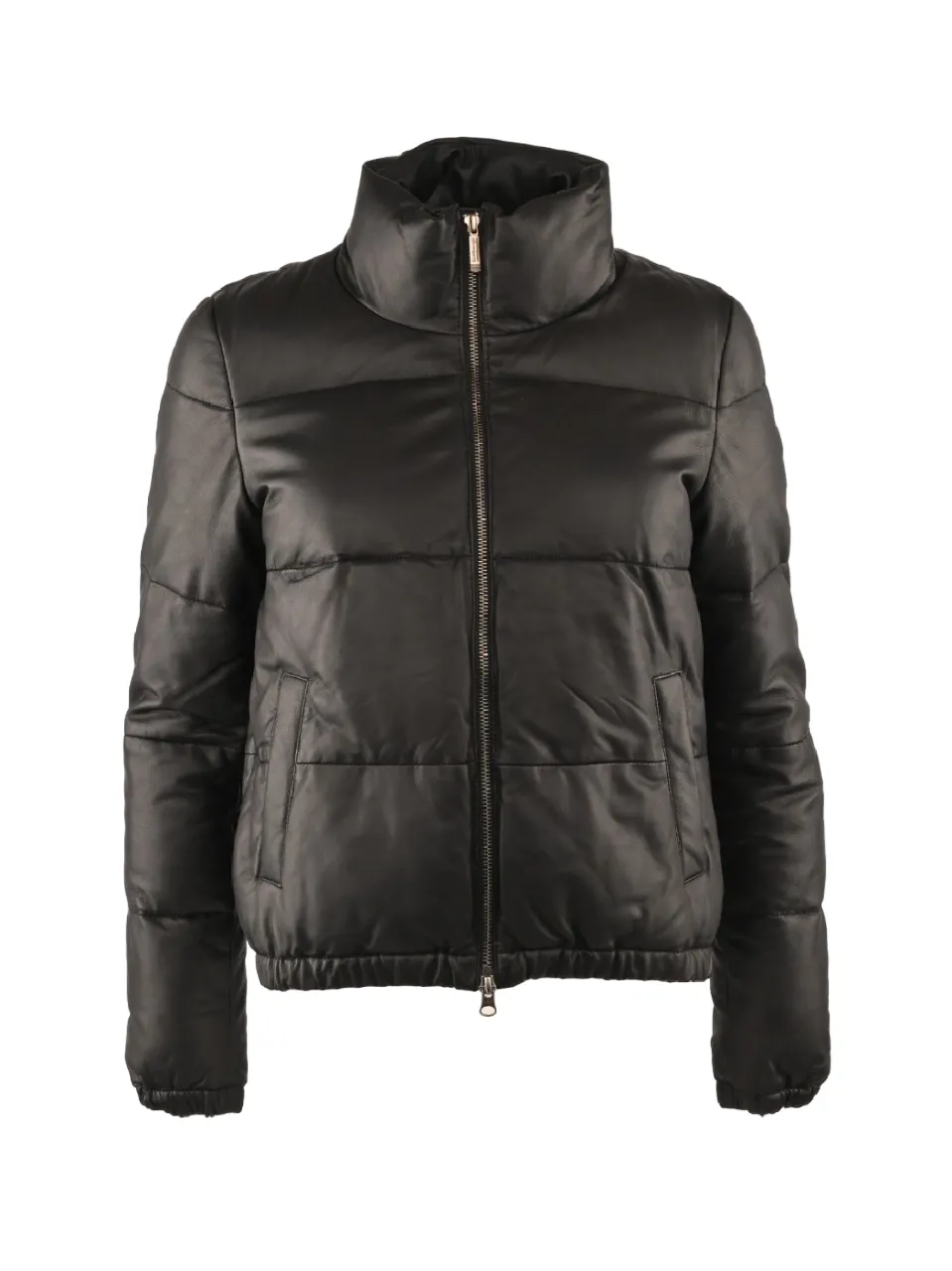 Bomboogie JWELLYPLMQ 90 black padded women's leather jacket