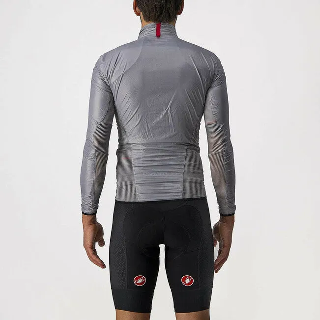 Castelli Men's Aria Shell Jacket/Silver Gray