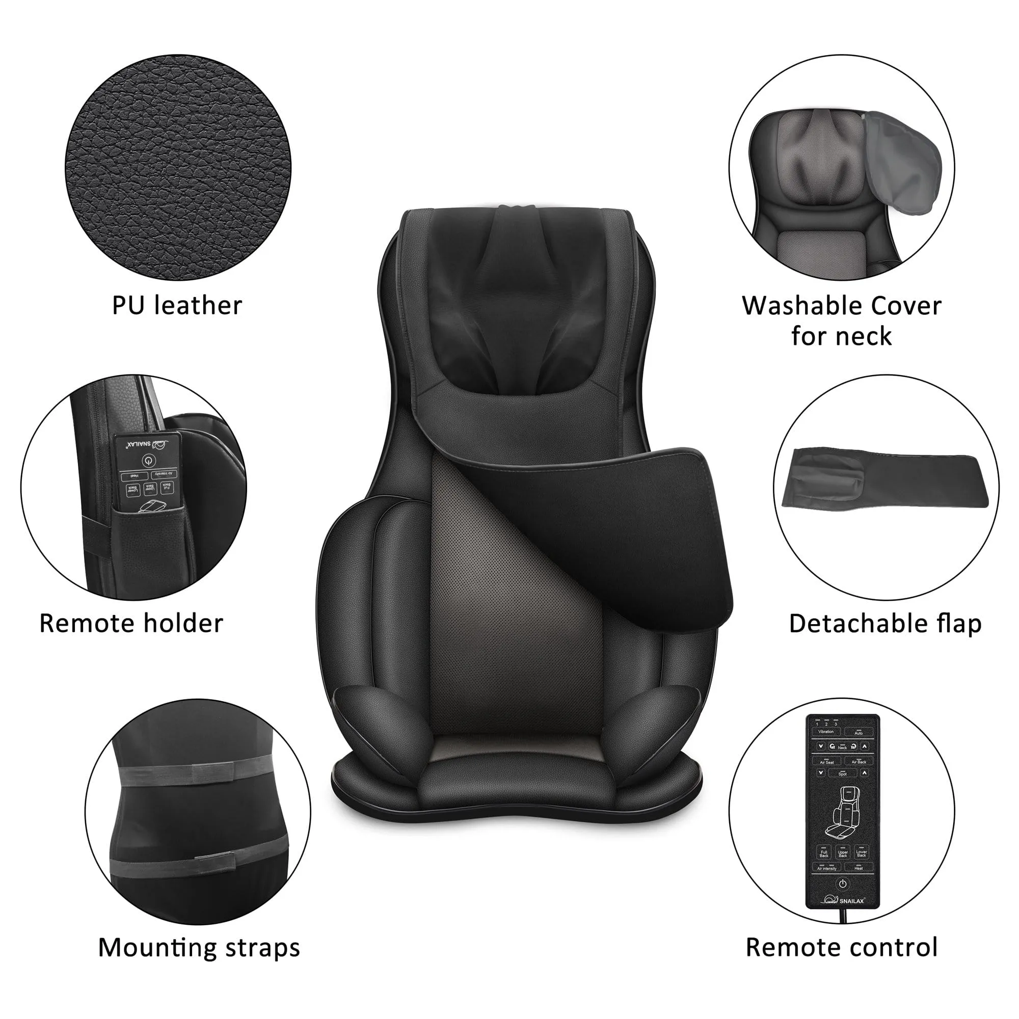 Certified Refurbished - Shiatsu Full Body Massage Chair with Heat & Kneading Air Compress - 236