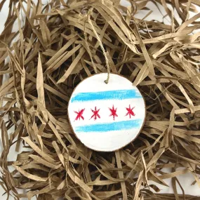 Chicago Flag Ornament