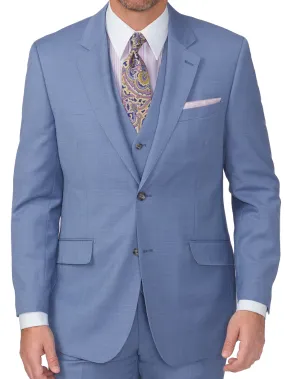 Classic Fit Sharkskin Notch Lapel Suit Jacket