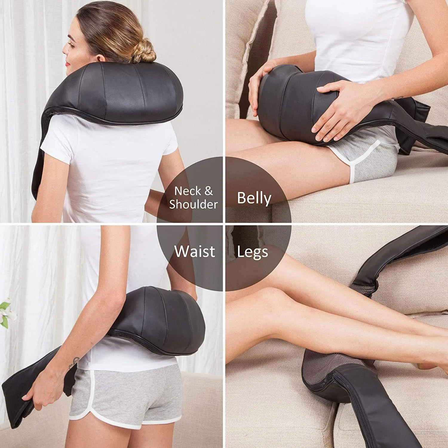 Cordless Neck Back Massager - Shiatsu Neck and Shoulder Massager with Heat  - 632NC