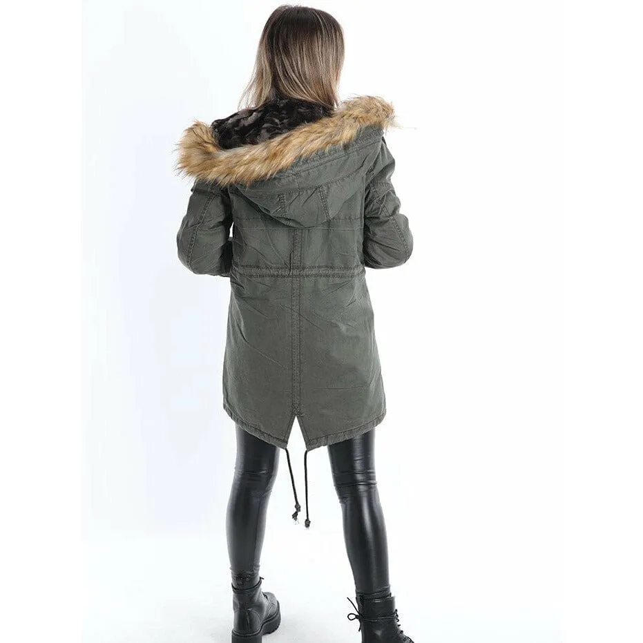 Damen  winter Parka Jacket