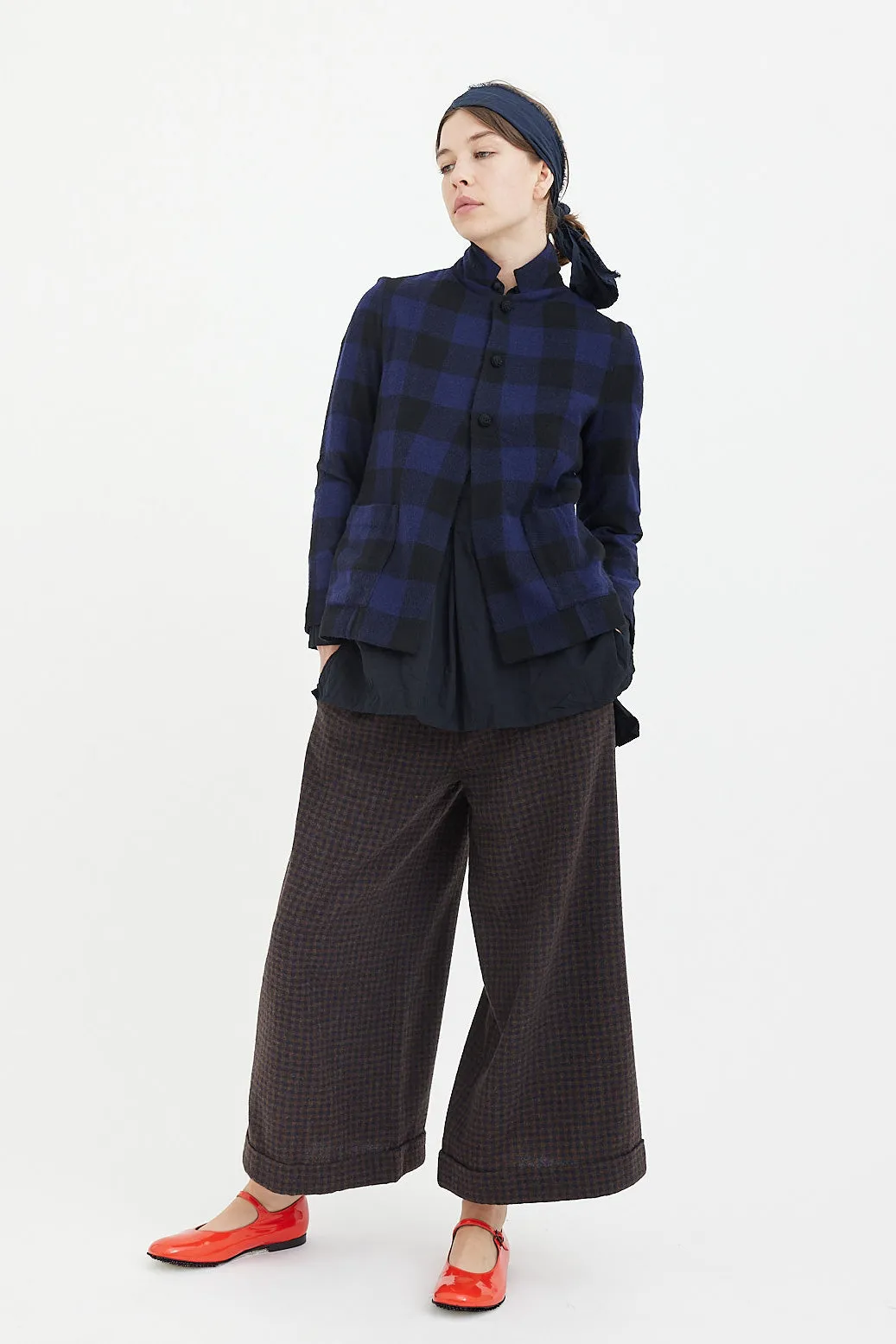 Daniela Gregis -  Cavallo Jacket - Stardust Blue/ Black Check