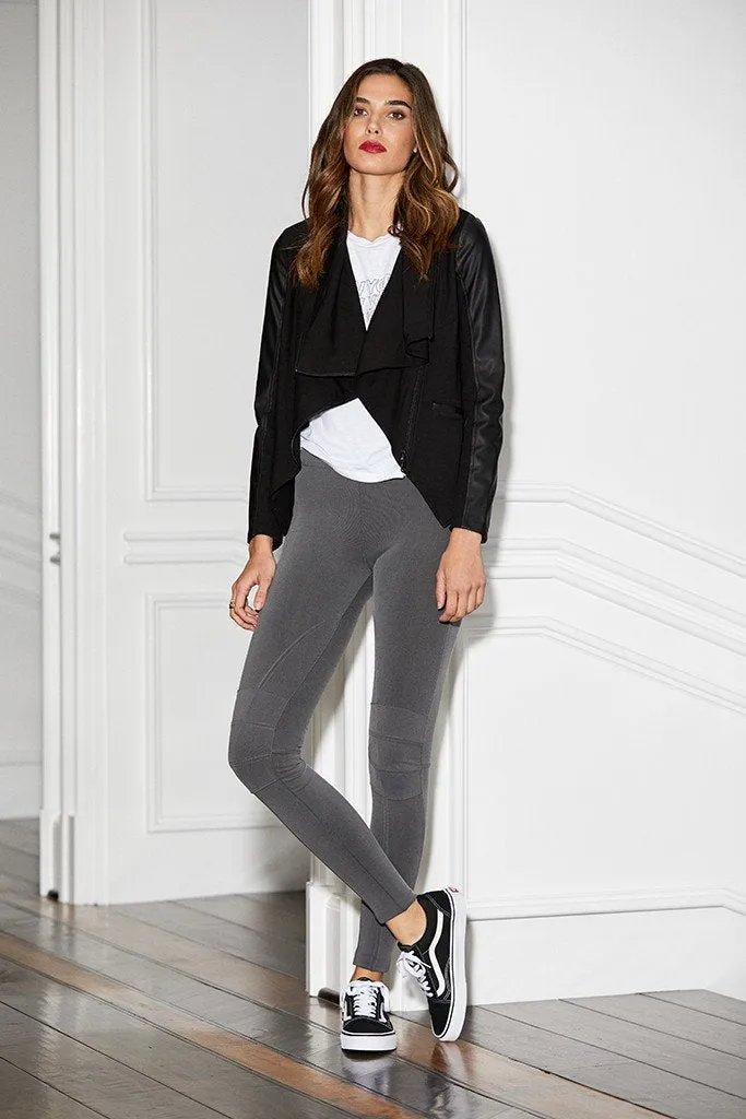 David Lerner Asymmetrical Draped Blazer