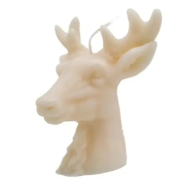 Deer Pillar Candle