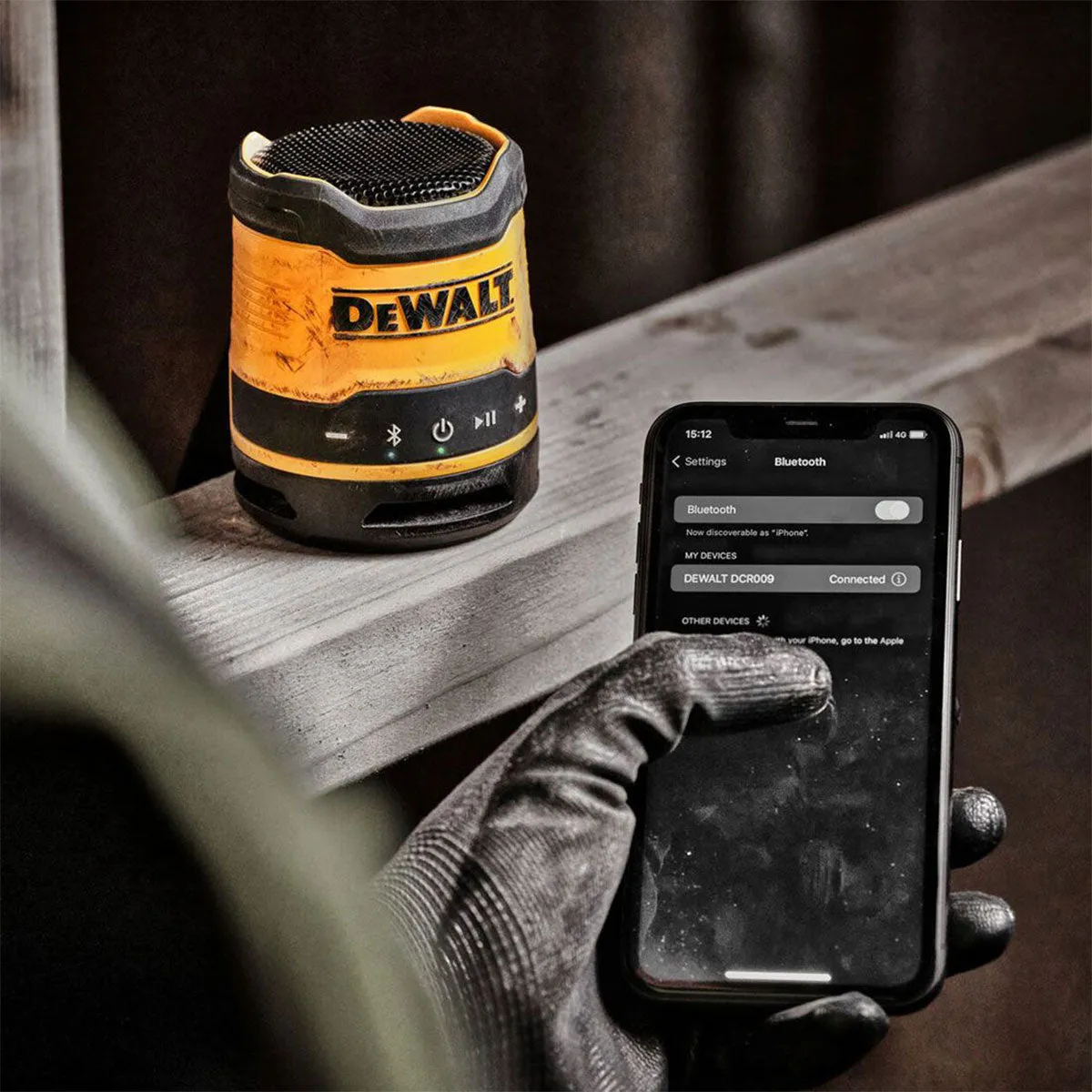 Dewalt DCR009 Rechargeable USB-C Compact Bluetooth Speaker