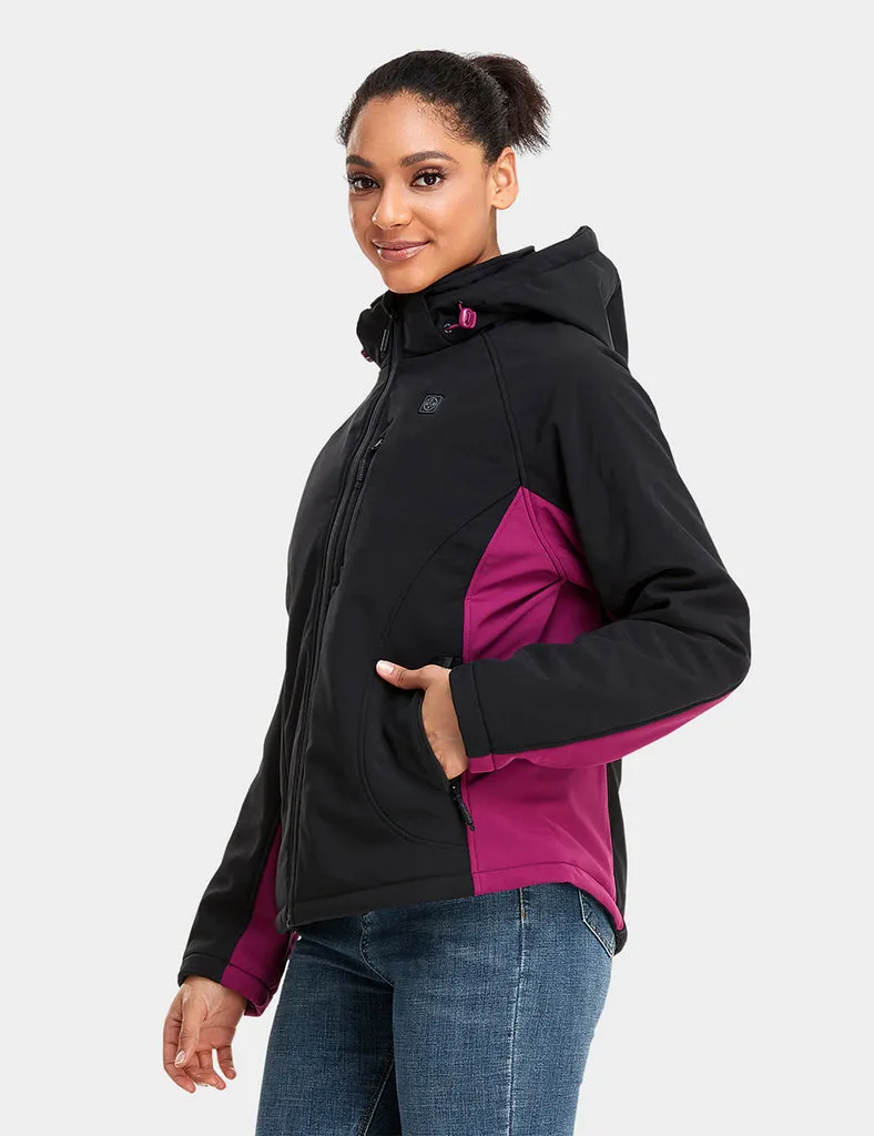 Final Sale - Women's Heated Jacket  - Purple & Black (with B19G Battery)