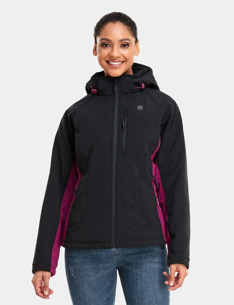 Final Sale - Women's Heated Jacket  - Purple & Black (with B19G Battery)