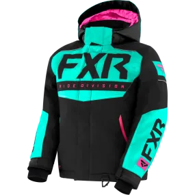 FXR Helium Youth Jacket Black/Mint/Electric Pink