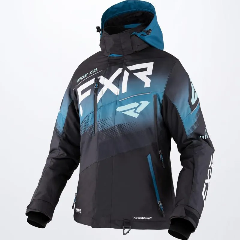 FXR Women's Boost FX Jacket Black/Ocean/Seafoam