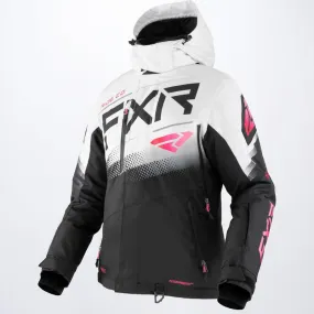 FXR Women's Boost FX Jacket Black/White/Raspberry Fade