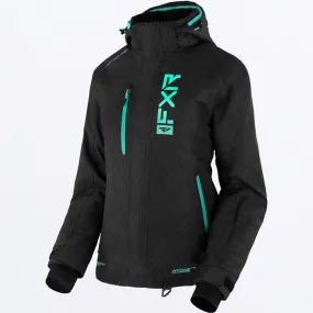 FXR Women's Fresh Jacket Black Heather/Mint