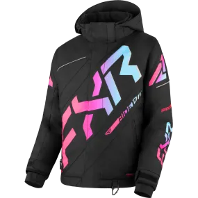 FXR Youth CX Jacket Black/E Pink-Sky Blue