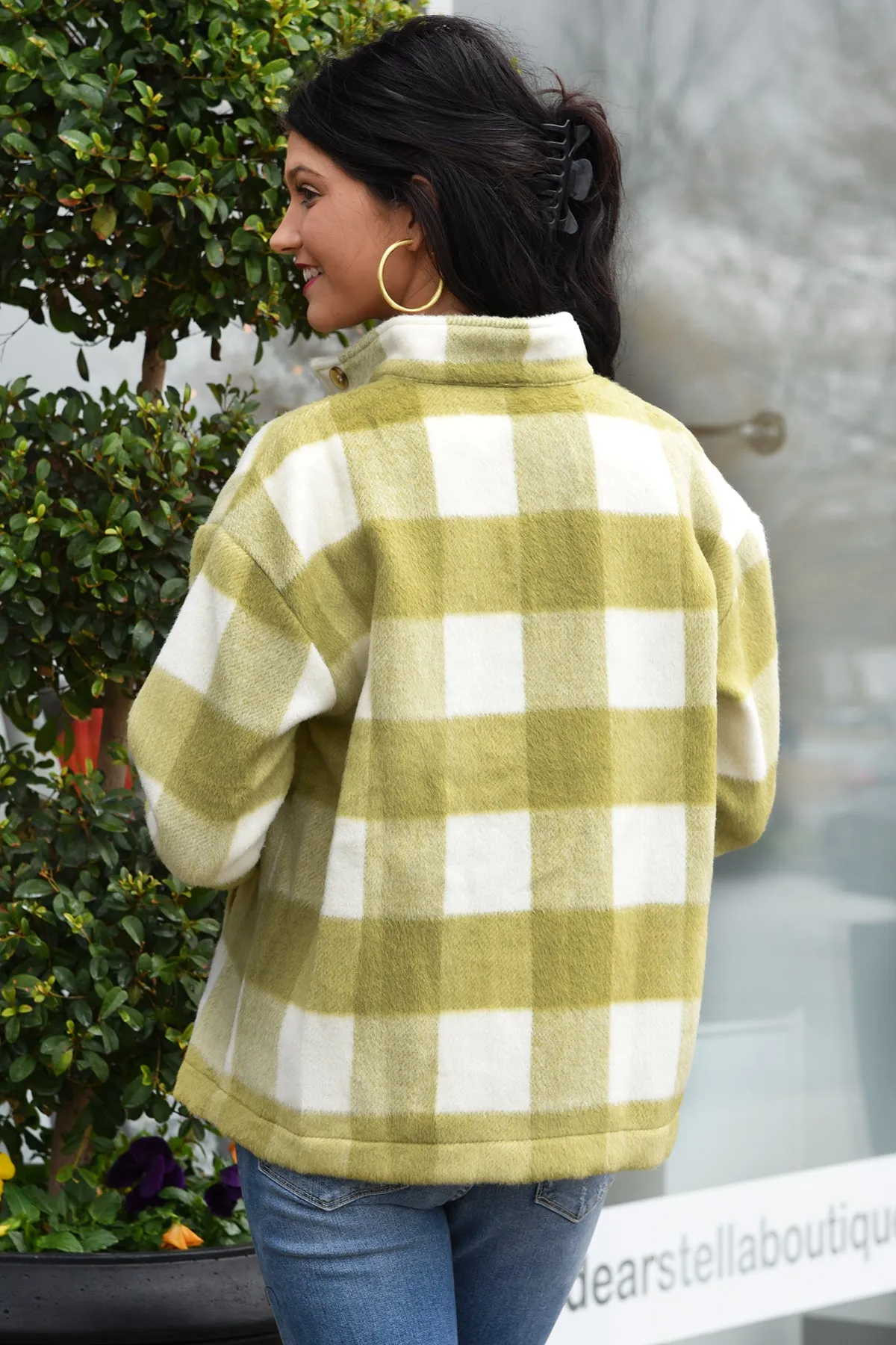 GETTING OVER IT PLAID JACKET