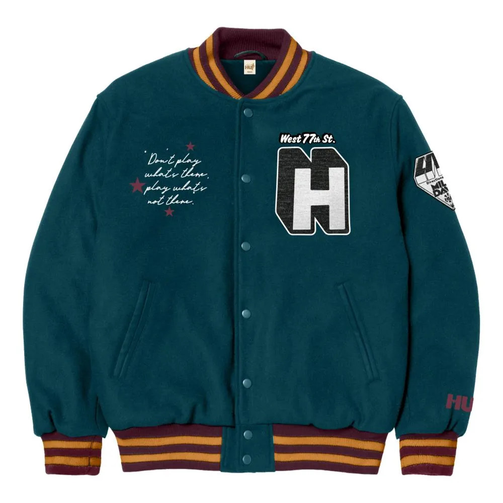 HUF PANGAEA VARSITY JACKET-JADE