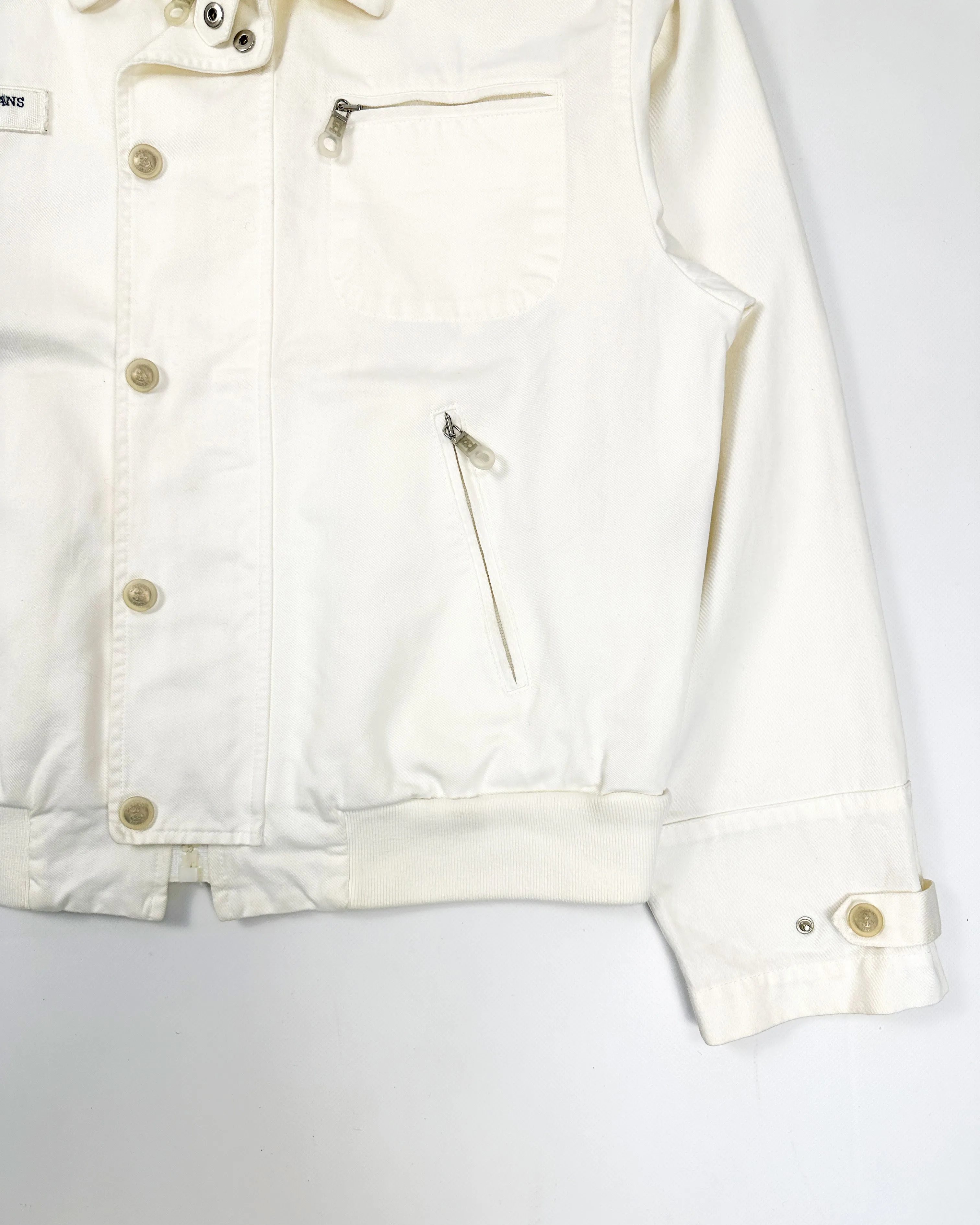 Iceberg Heavyweight White Trucker Jacket 1990's