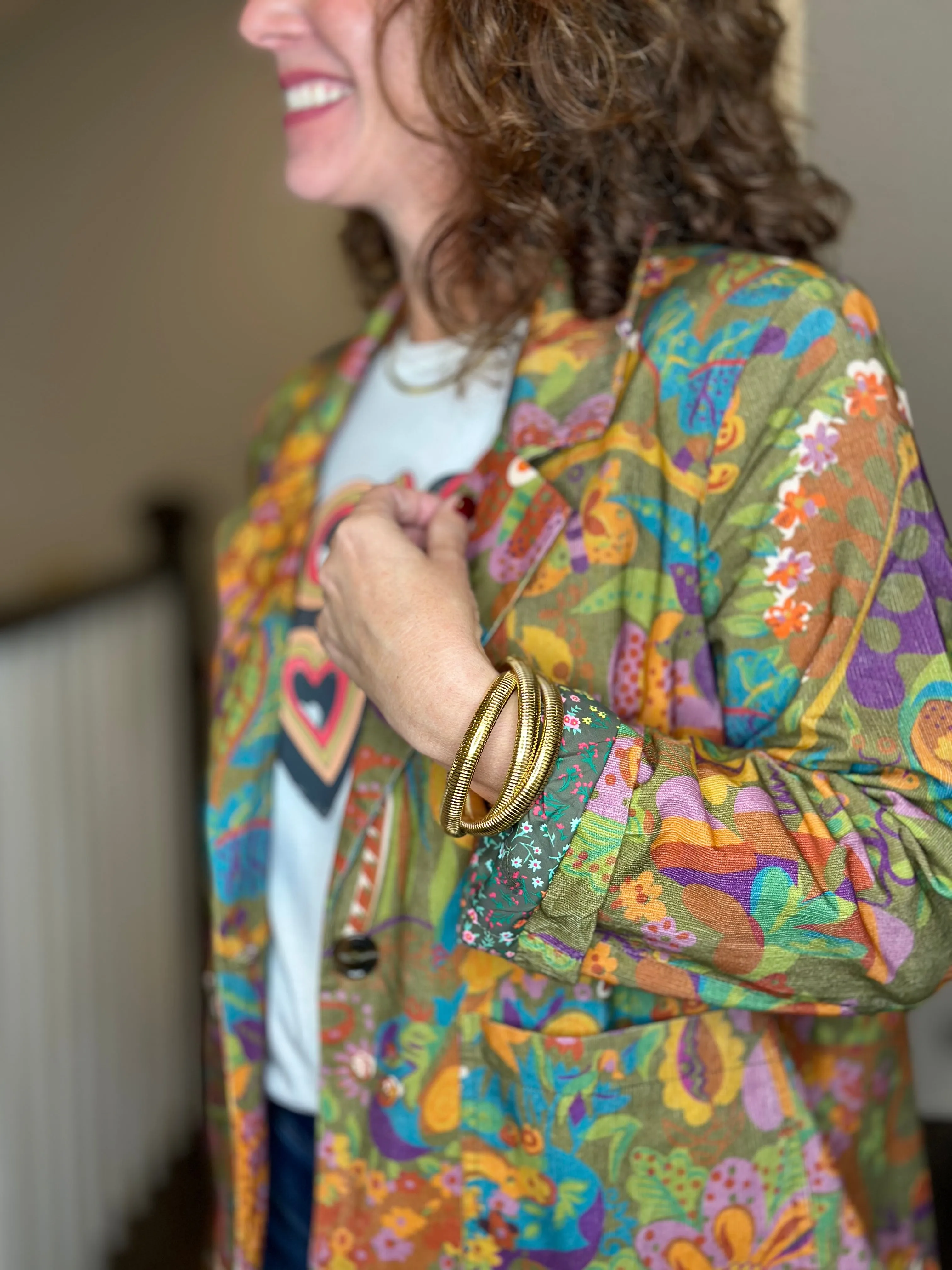 Ivy Jane Corduroy Print Blazer