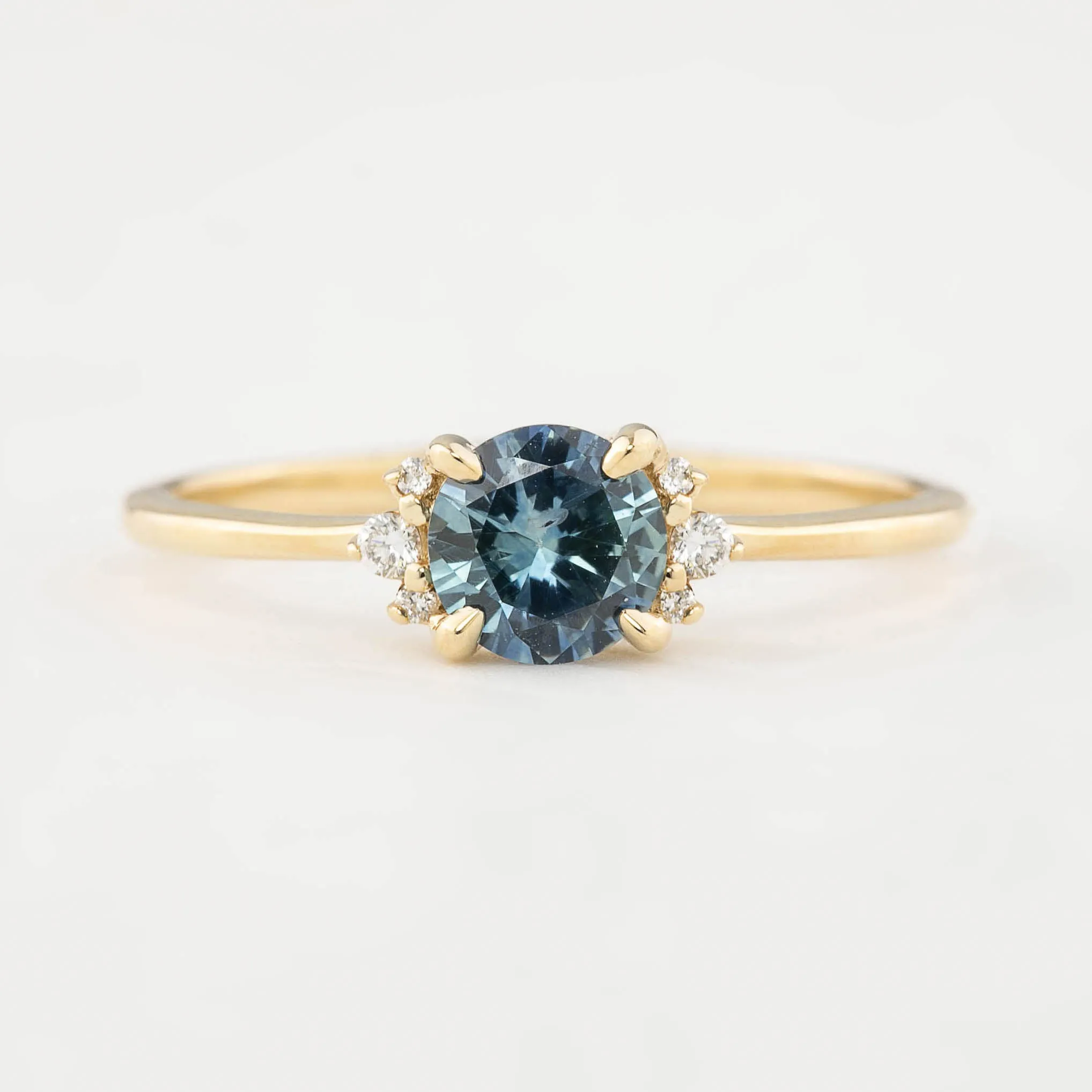 Lena Ring - 0.66ct Blue Montana Sapphire (One of a kind)