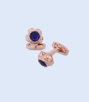 MA1493-GOLDEN-Men Cufflinks