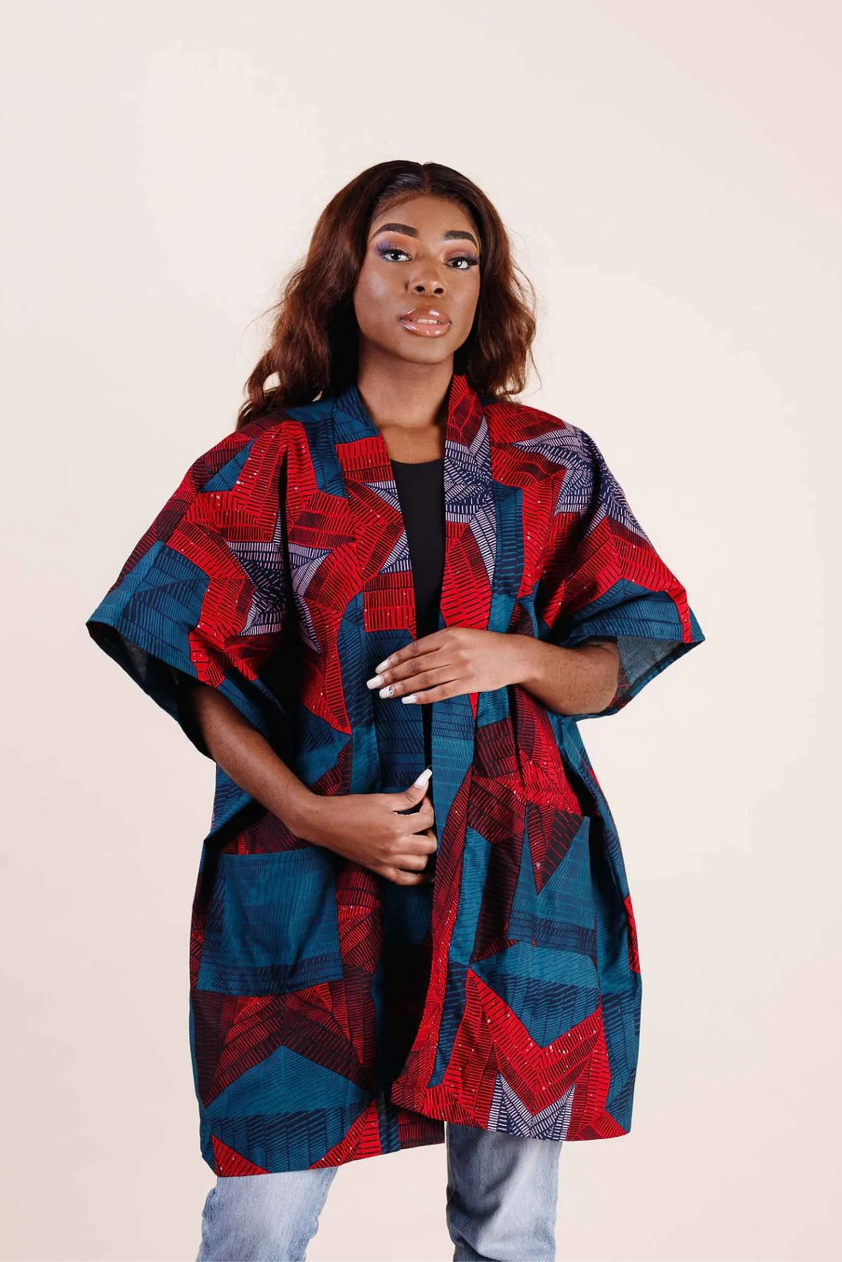 MATILDE African Print Kimono Women's Jacket