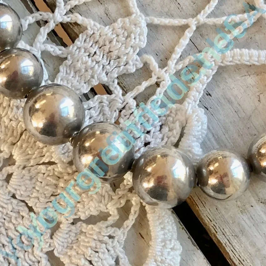 Mexican Sterling Silver Bead "Pearls" Necklace