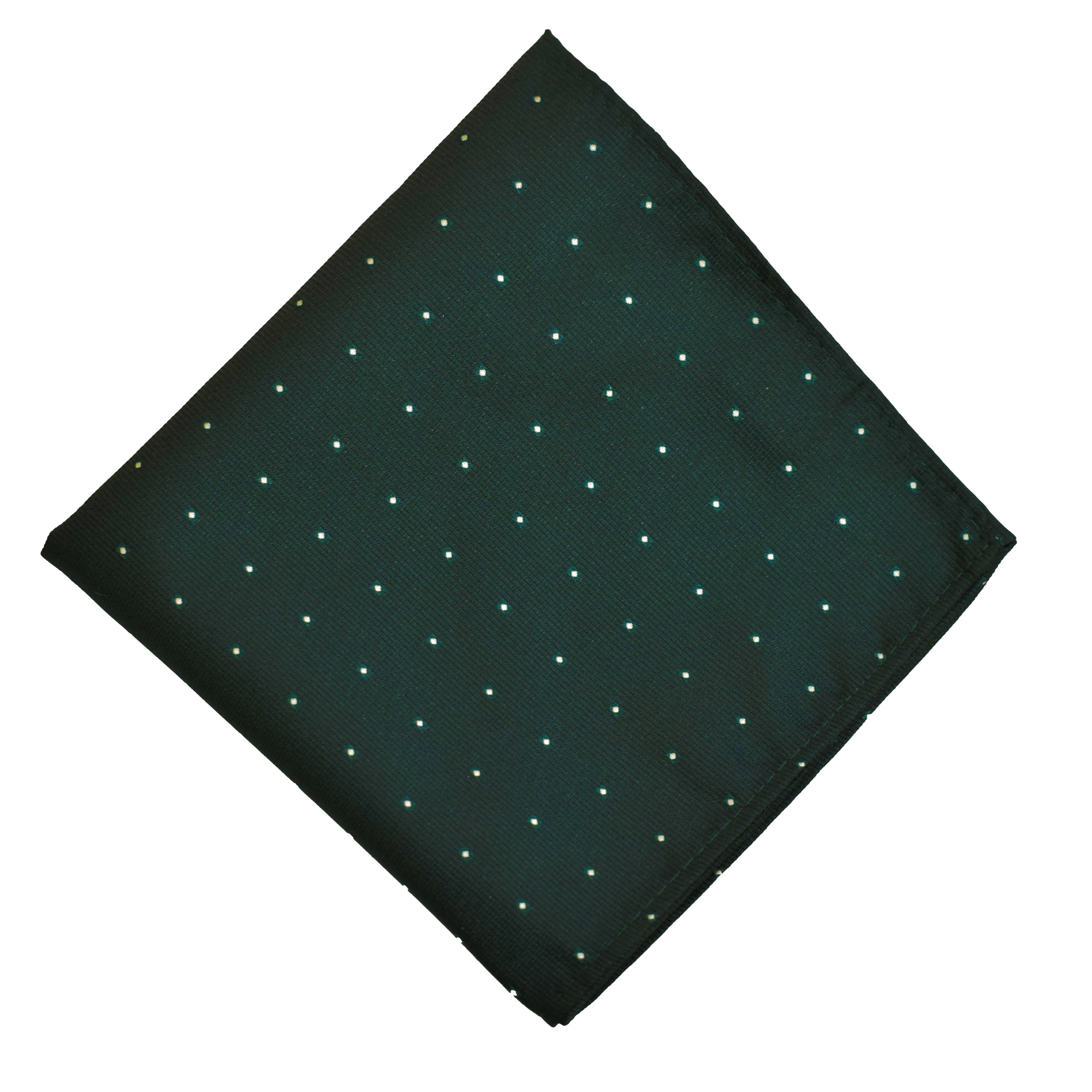 Pocket Square - Emerald Green Micro Polkadot