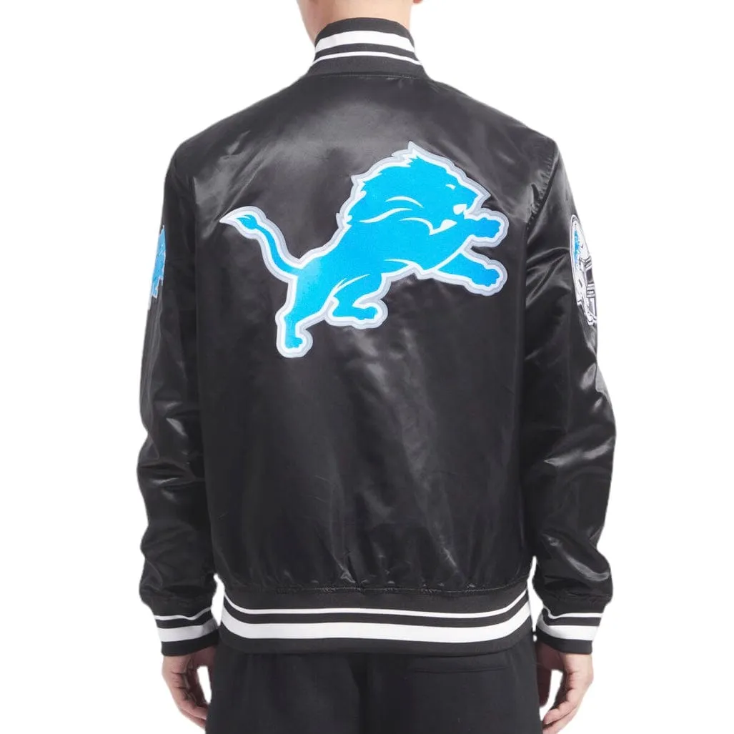 Pro Standard Detroit Lions Script Tail Satin Jacket (Black) FDL6410252-BLK