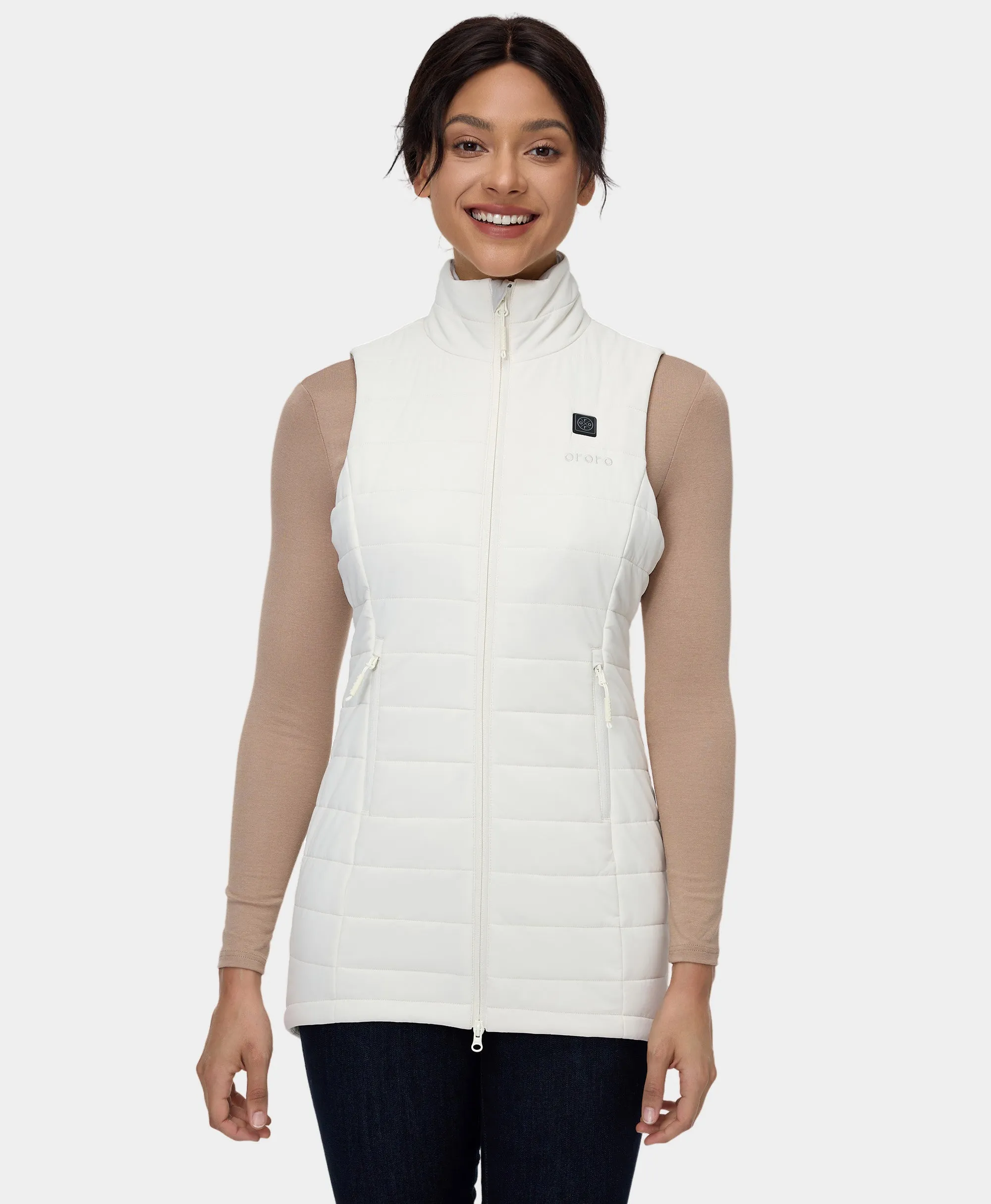 "Tribeca" Women's Heated Long Puffer Vest