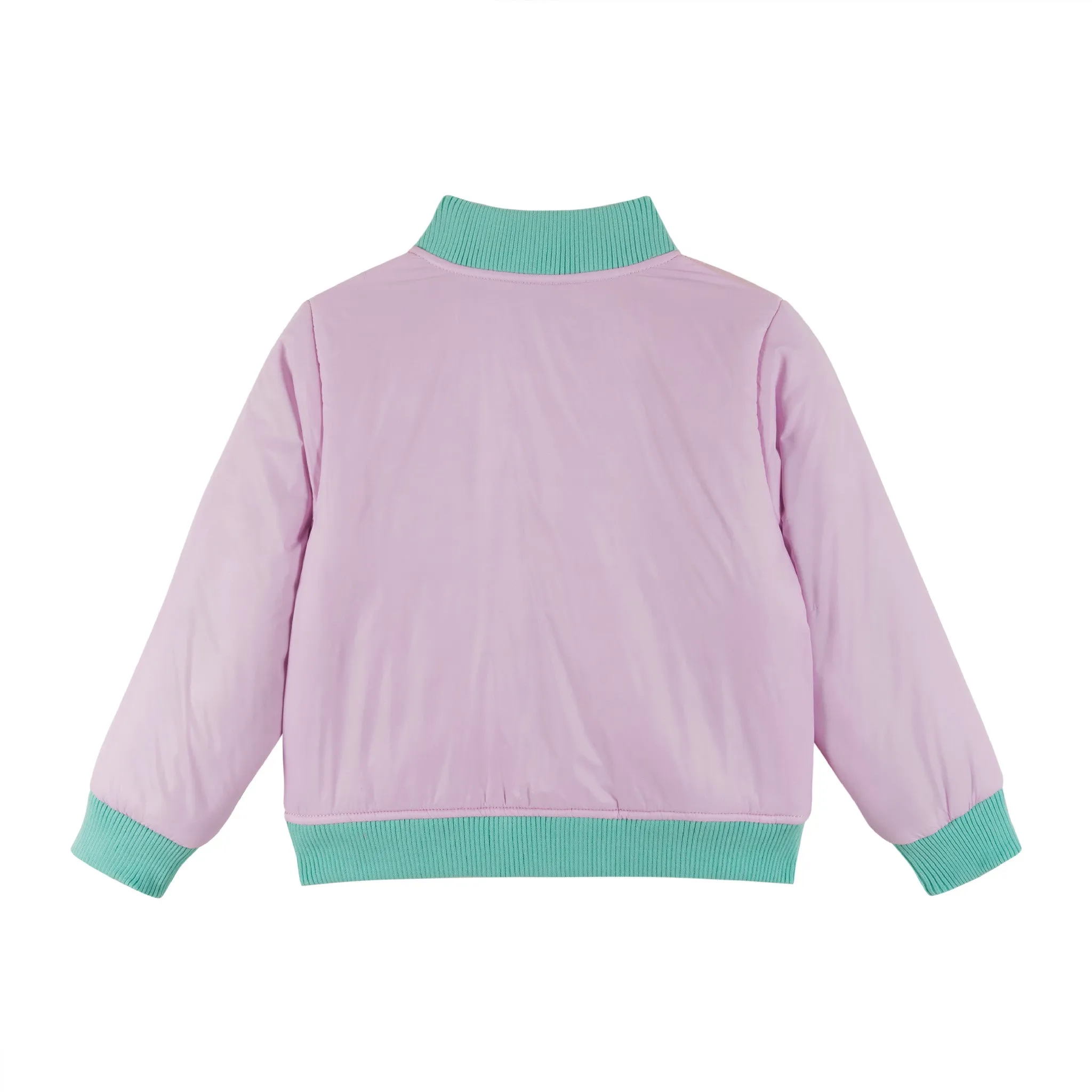 Reversible Bomber Jacket | Pink Colorblocked