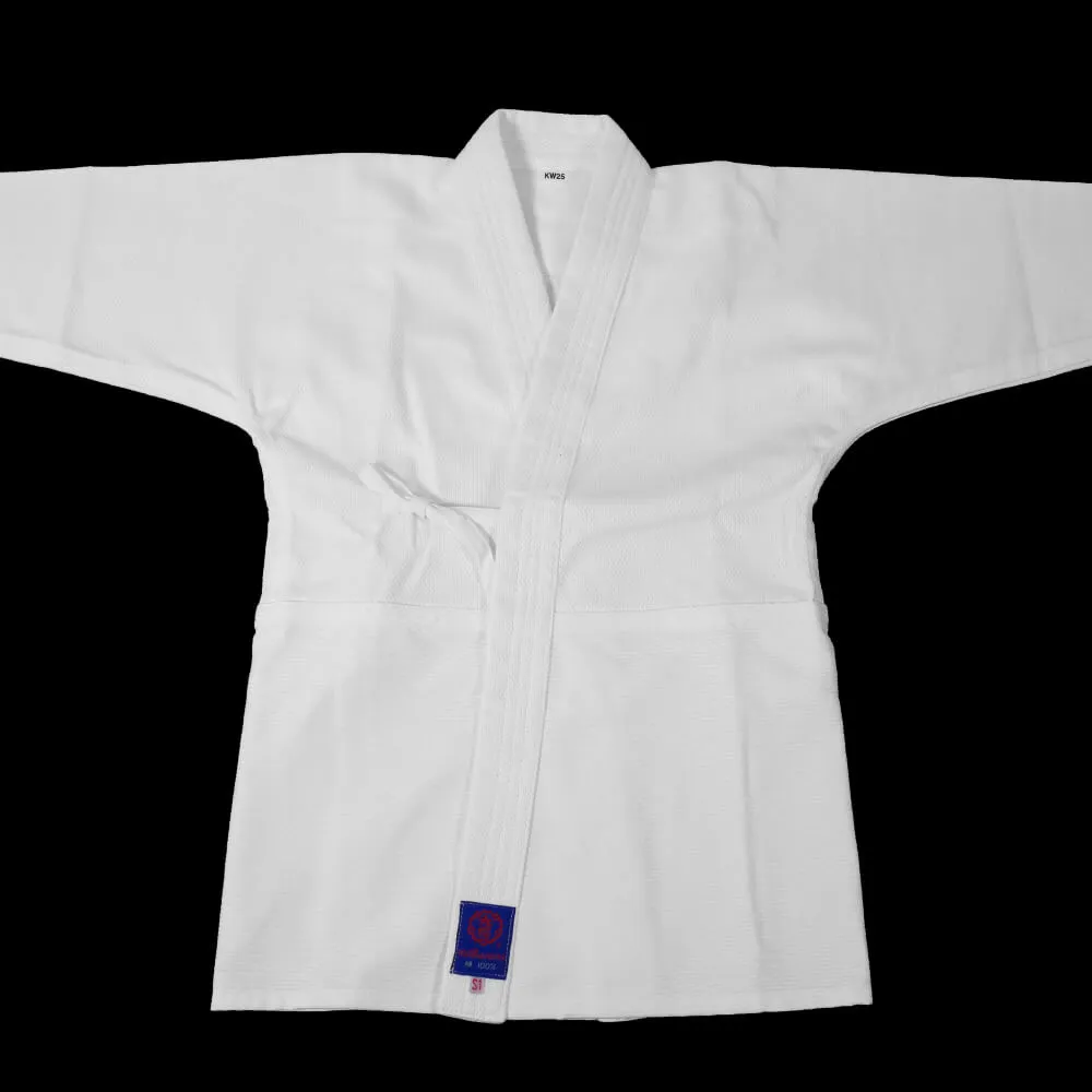 'Sashiko 25' Light White Cotton Kendogi - Jacket