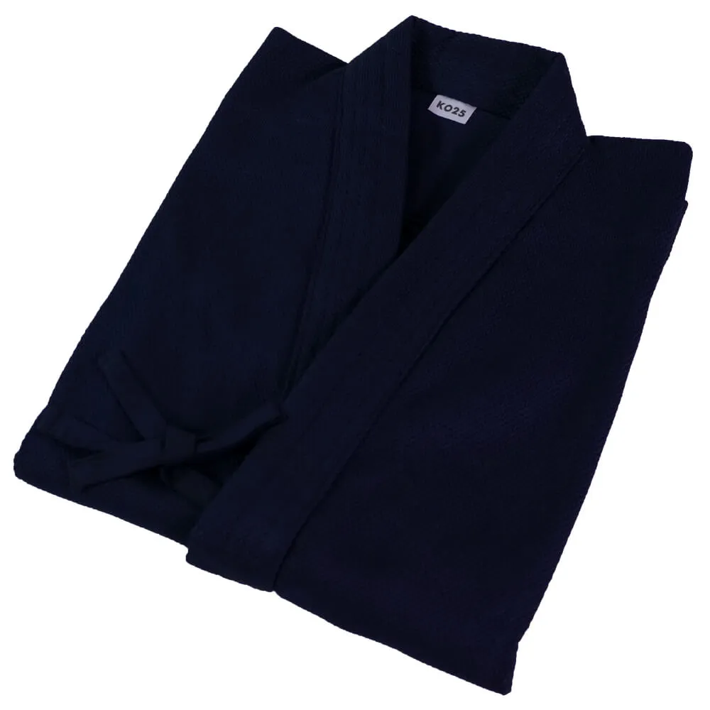 'Sashiko 25' Single Layer Navy Cotton Kendogi - Jacket