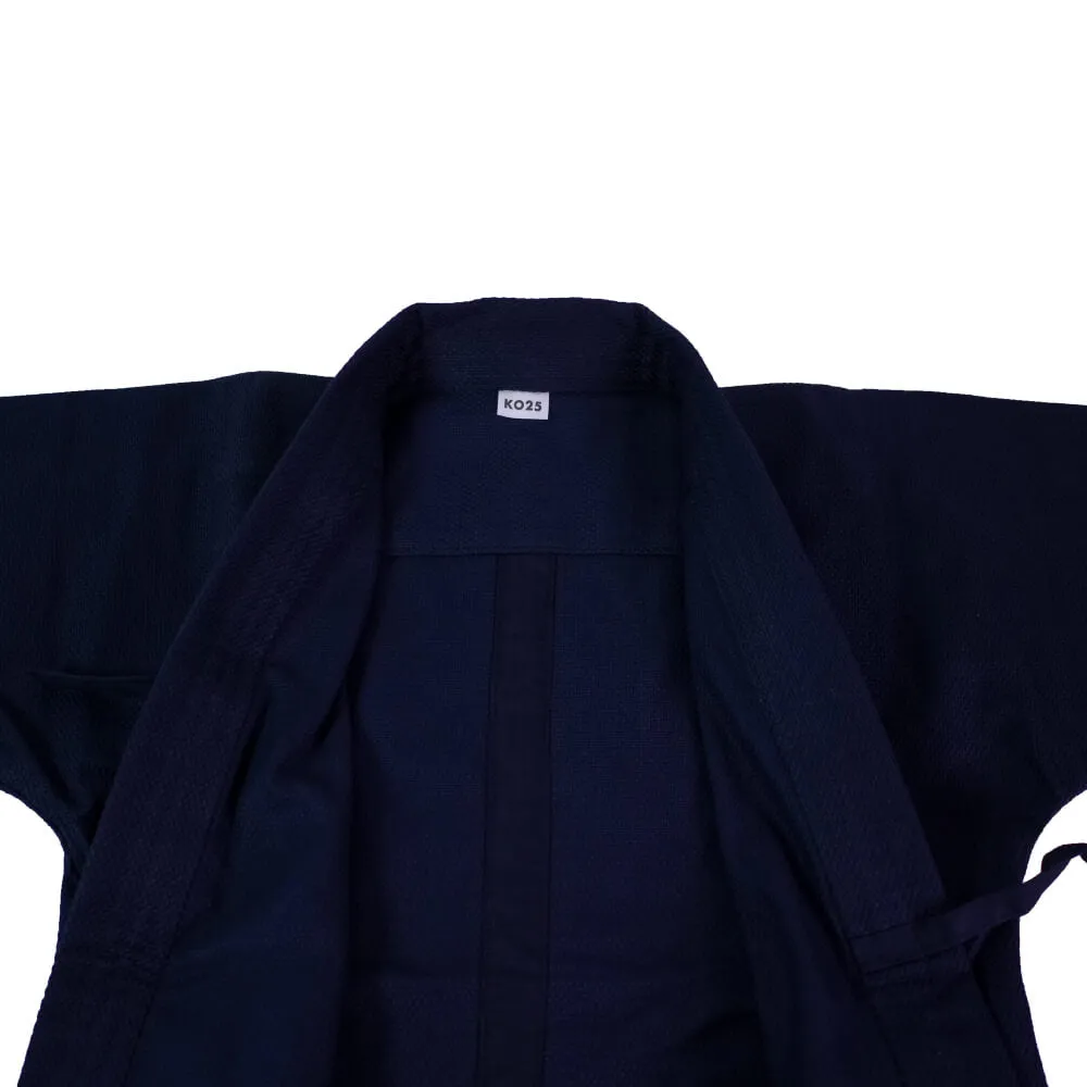 'Sashiko 25' Single Layer Navy Cotton Kendogi - Jacket