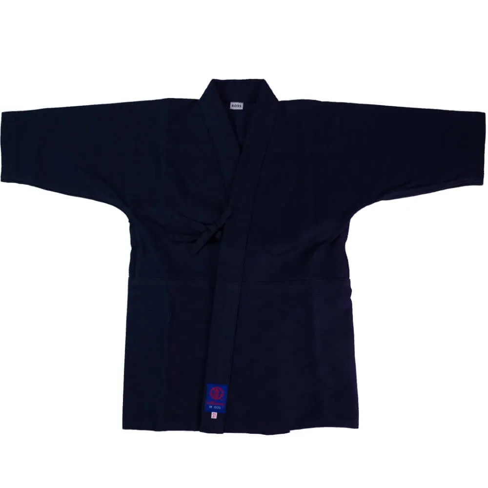 'Sashiko 25' Single Layer Navy Cotton Kendogi - Jacket