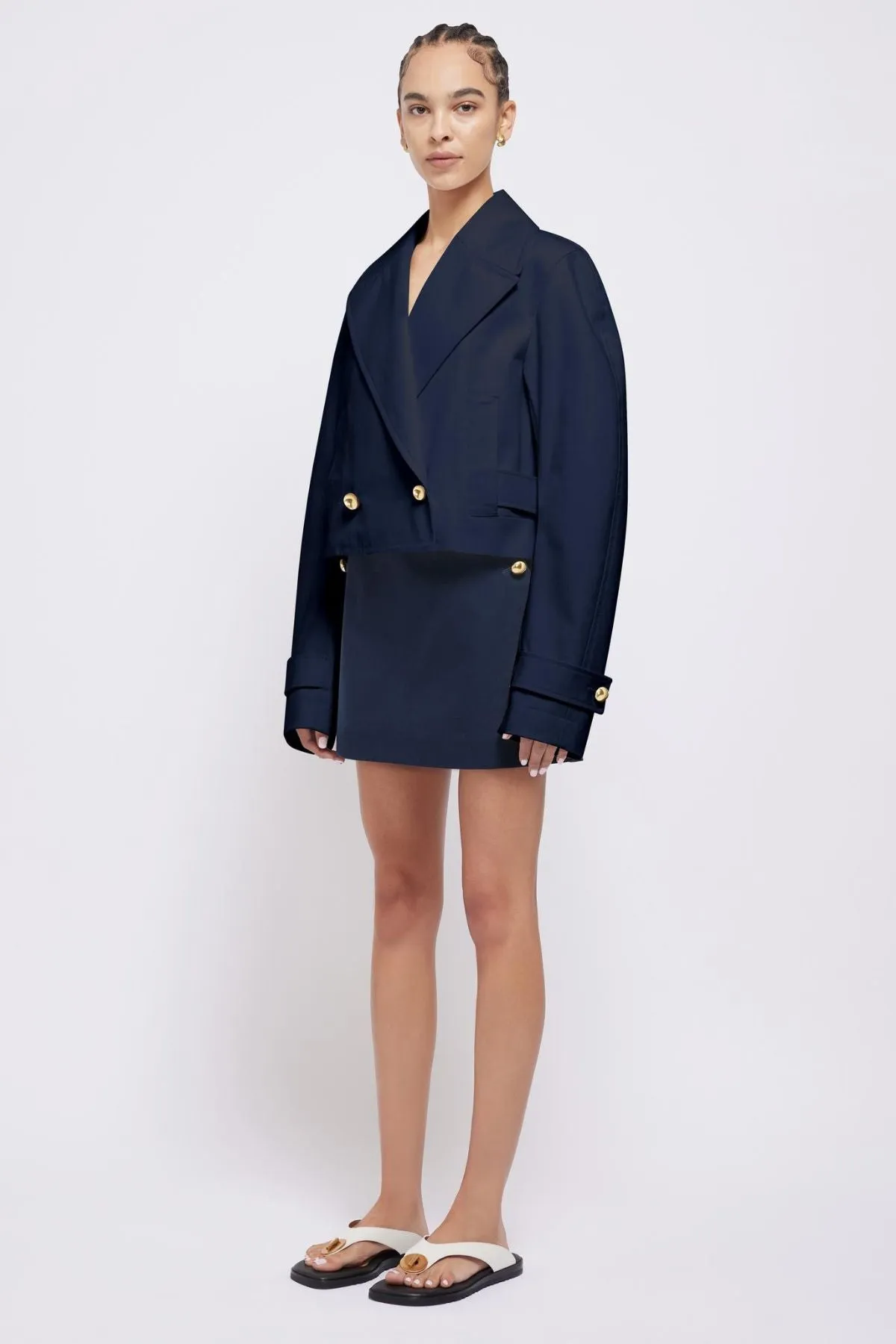 Simkhai Olina Cropped Jacket - Midnight