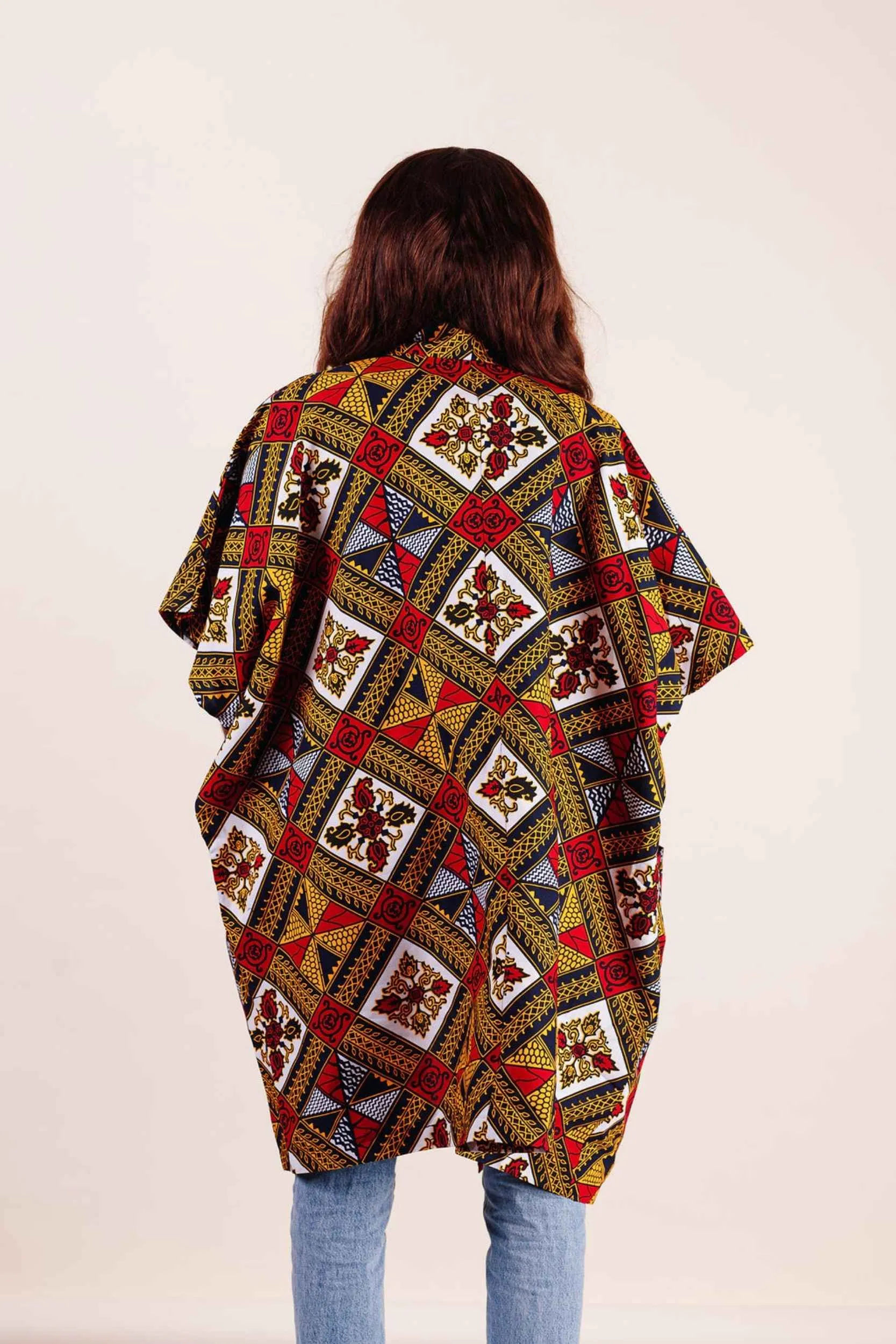 SORAYA African Print Kimono Women's Jacket