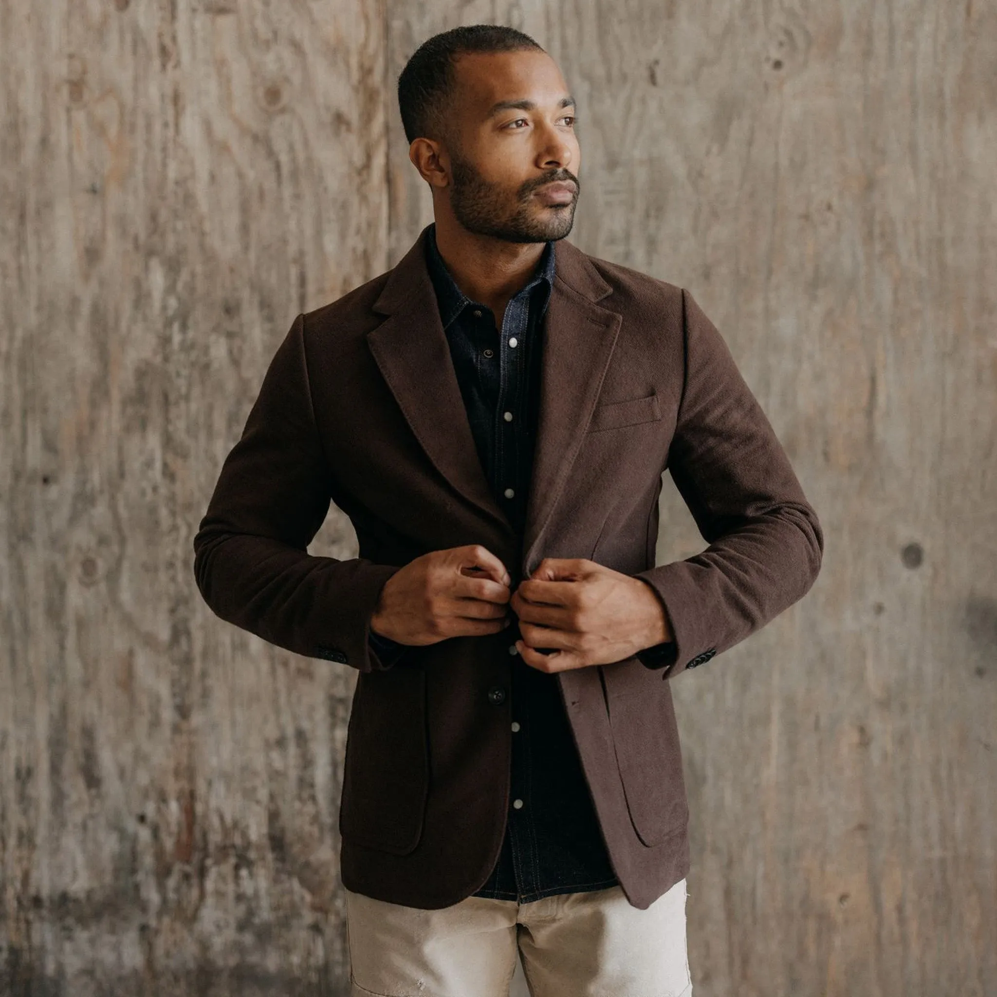 The Sheffield Sportcoat in Dark Chestnut Moleskin