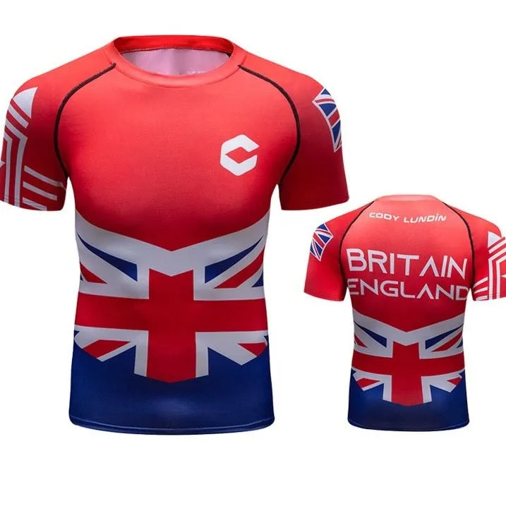 Warrior Compression 'Union Jacket' Elite Short Sleeve RashGuard