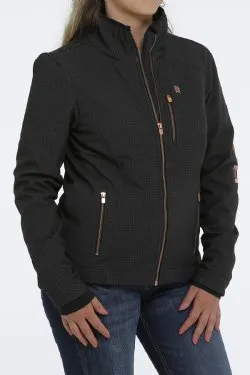 WOMEN'S CONCEALED CARRY BONDED JACKET - BLACK